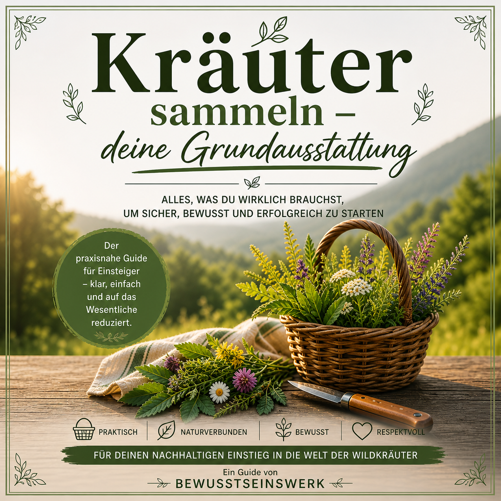 PDF Guide: Kräuter sammeln- Deine Grundausstattung