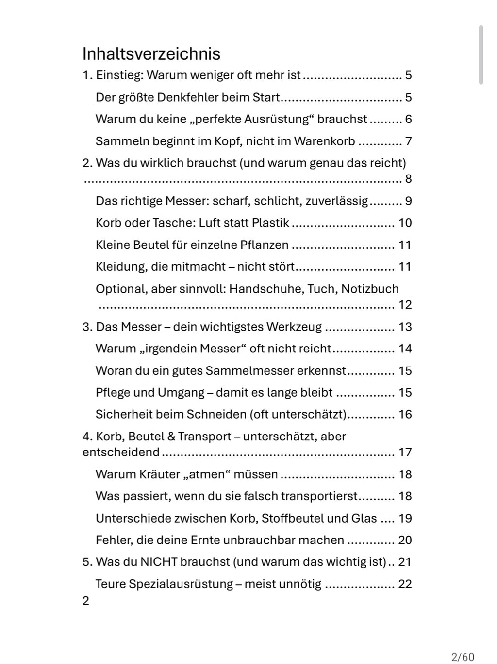 PDF Guide: Kräuter sammeln- Deine Grundausstattung