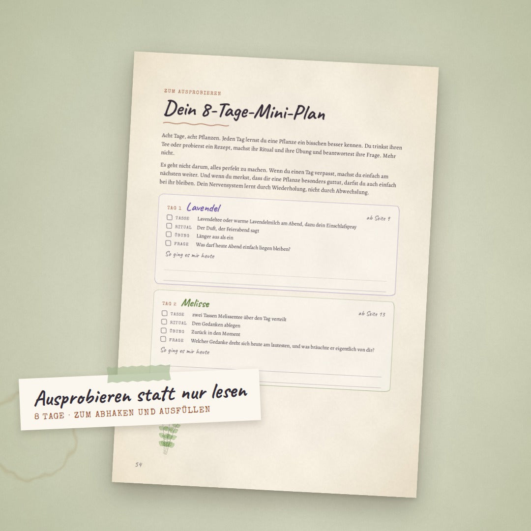 PDF - GUIDE: Funktionieren war gestern · Pflanzen für dein erschöpftes Nervensystem