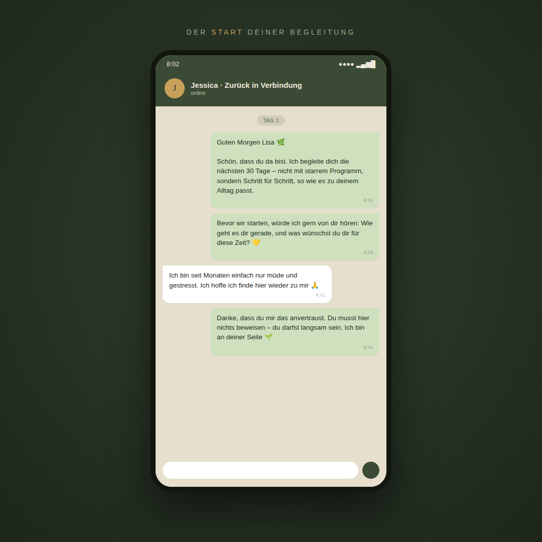 Zurück in Verbindung – Die 30-Tage-Heilkräuter-Begleitung | Persönliche WhatsApp/ E-mail -Begleitung + Zurück in Verbindung E-Book gratis dazu
